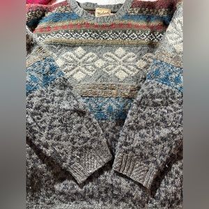 Vintage Woolrich Men’s Sweater XL Handknit Wool and Silk